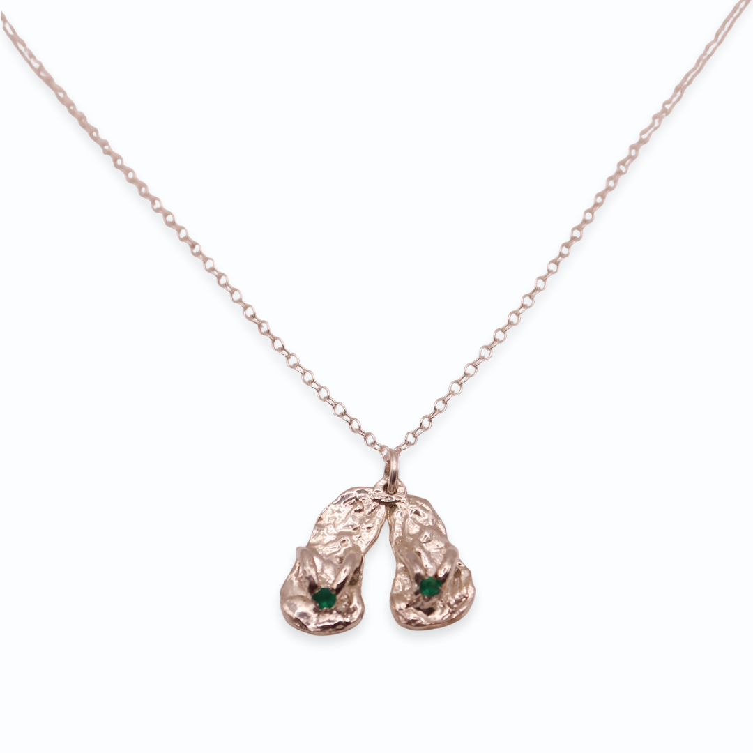 Flops Necklace // Green Onyx
