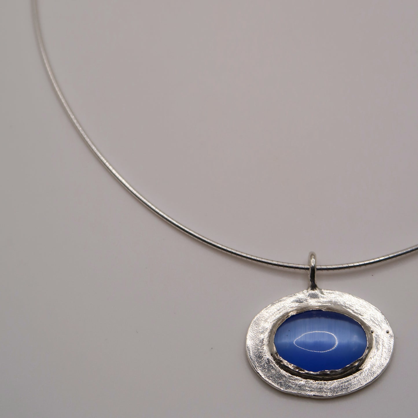Catseye Necklace // Blue