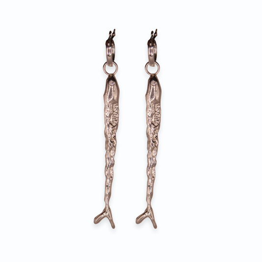 Fish No.1 Earrings // Zirconia