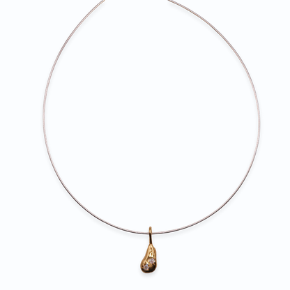 Golden pear Necklace