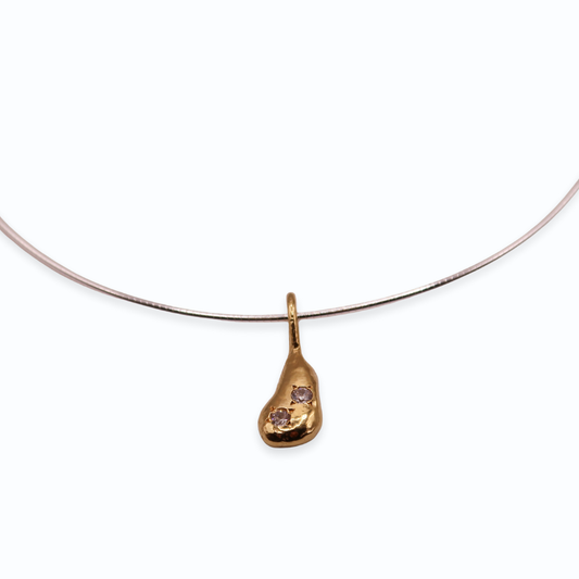 Golden pear Necklace